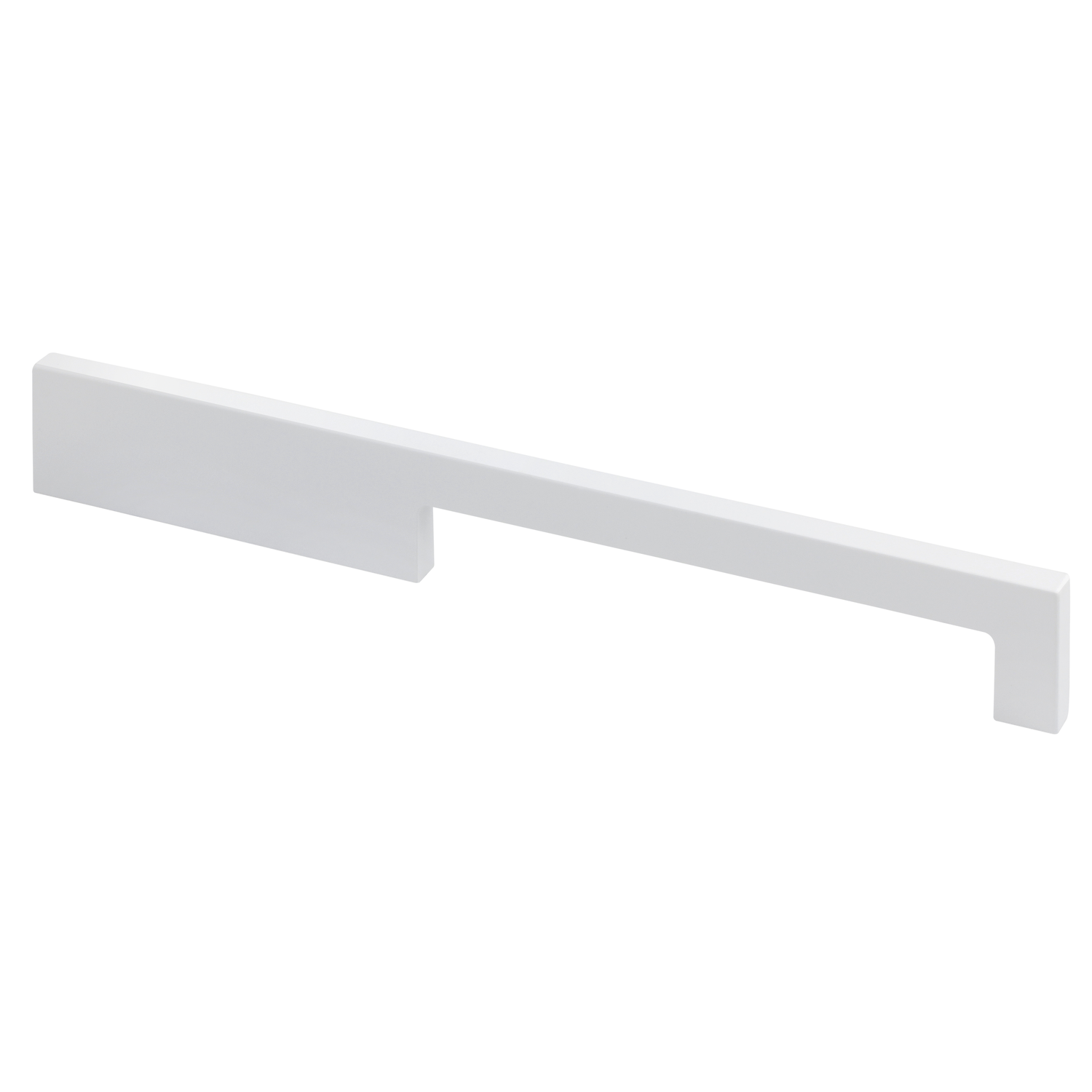 Greep drimo 224mm aluminium / wit asymmetrisch